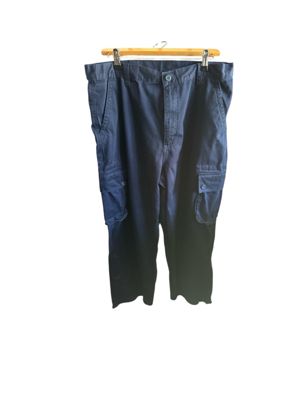 SIDEOUT Y2K Brand Men's Navy Cargo Pants - Classic Utility Style 34W X 30L Used